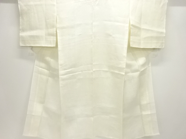 アンティーク　透かし織流水に花模様夏用長襦袢